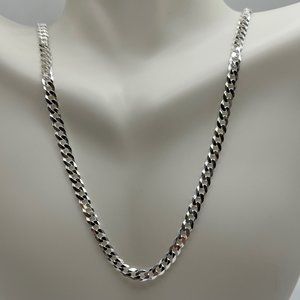 24" Miami Cuban Curb Chain - 925 Italy - Ladies/Men/Unisex